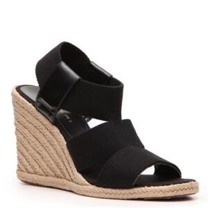 NEW Tahari Wiley Caged Stretch Espadrille‎ Wedge Sandals Size 10 Shoes